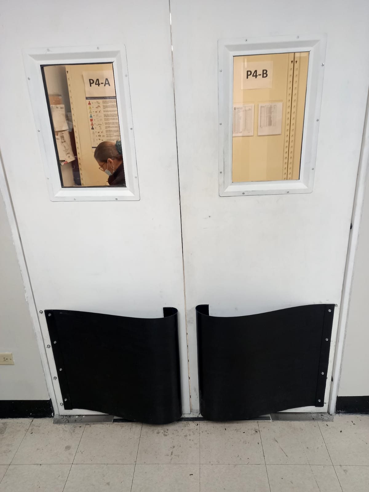Puerta batiente doble